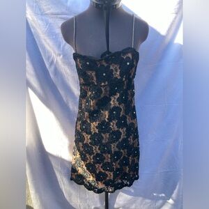 Elegant Black Lace Dress